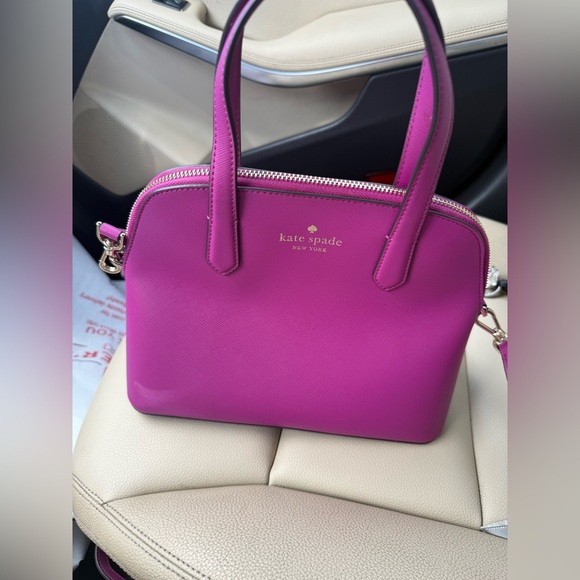 Kate Spade ♠️ New York Schuyler Satchel in Baja Rose (Hot Pink) - Picture 6 of 8